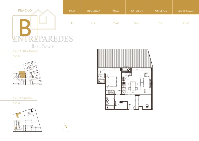 APARTAMENTO T1+1 EM SÃO FELIX DA MARINHA, PERTO DO MAR PARA COMPRAR. VILA NOVA DE GAIA - PORTUGAL FR B